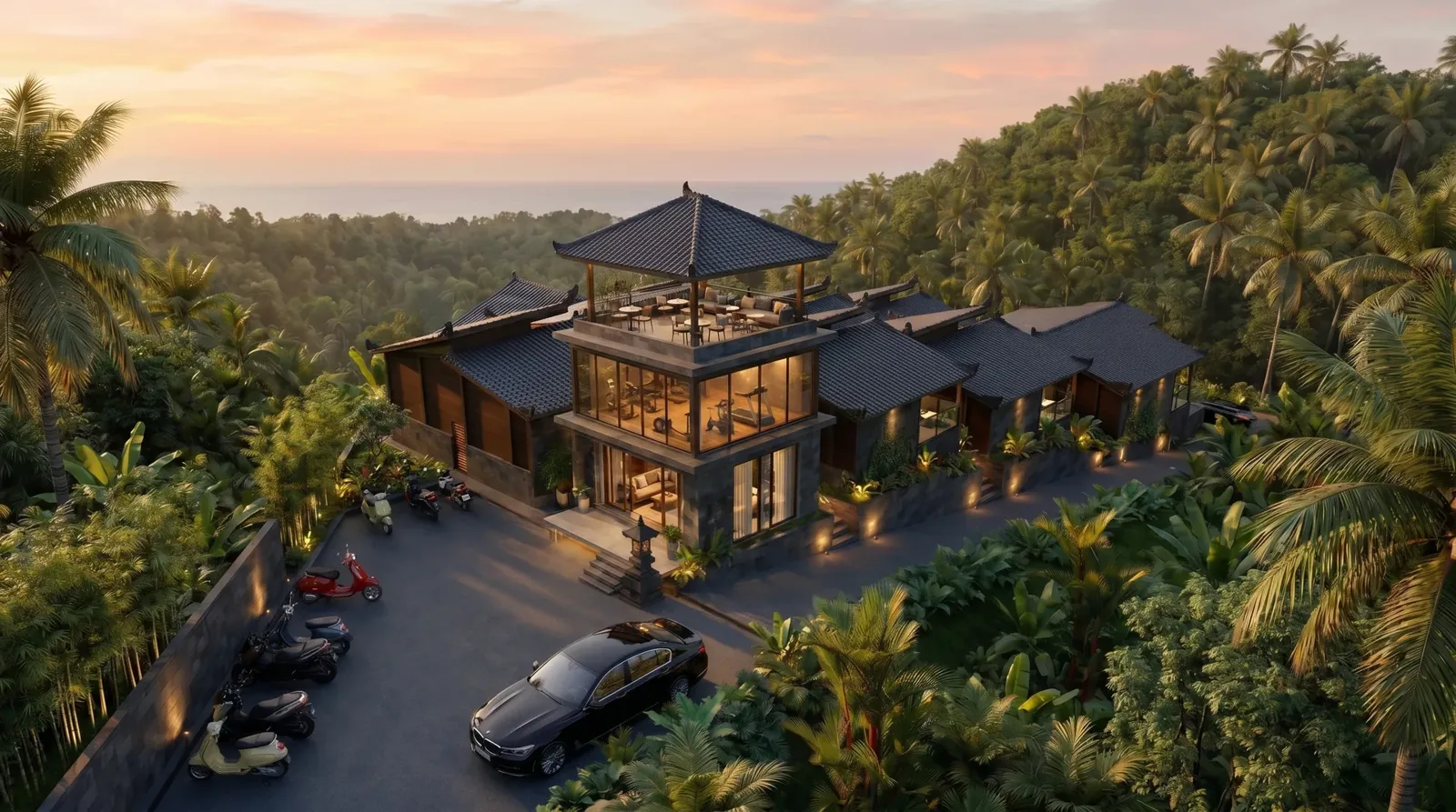 Our Place ECOWOOD · render του συγκροτήματος
